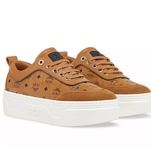 MCM
Women's Skyward Monogram Print Platform Sneakers